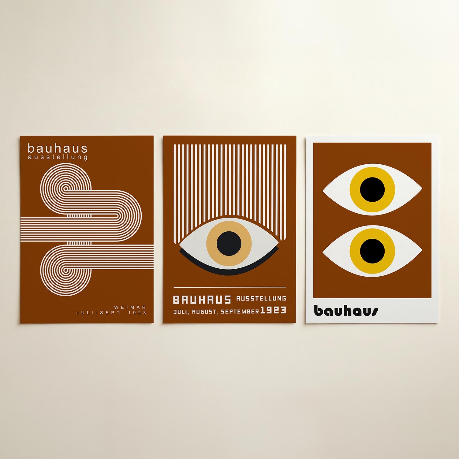 Lijnen en vlakkenspel Posterset