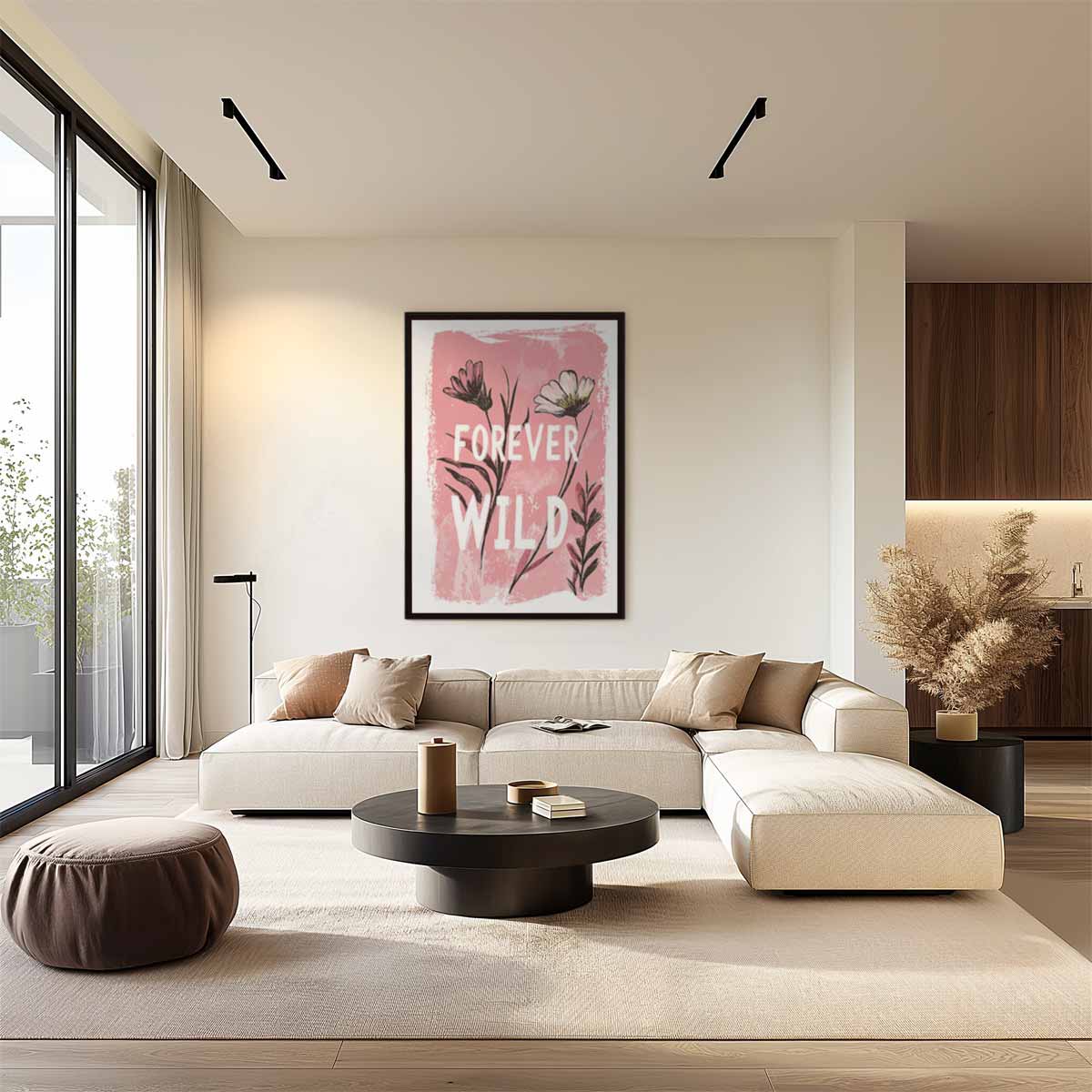 Forever Wild Bloemenkunst Kunstwerk-canvas-dibond-plexiglas-wanddecoratie-WallArtistic