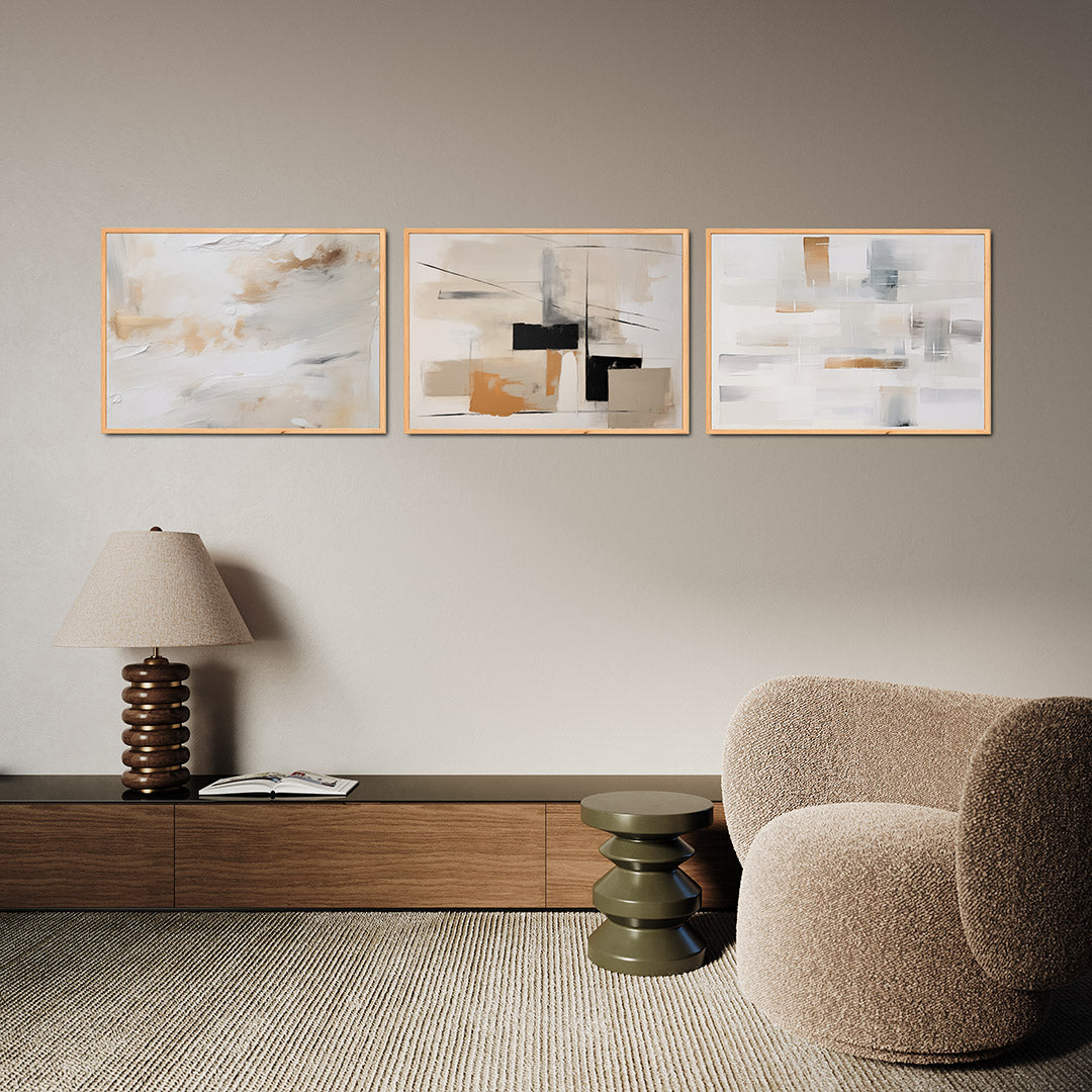 Zachte kleurvlakken Posterset