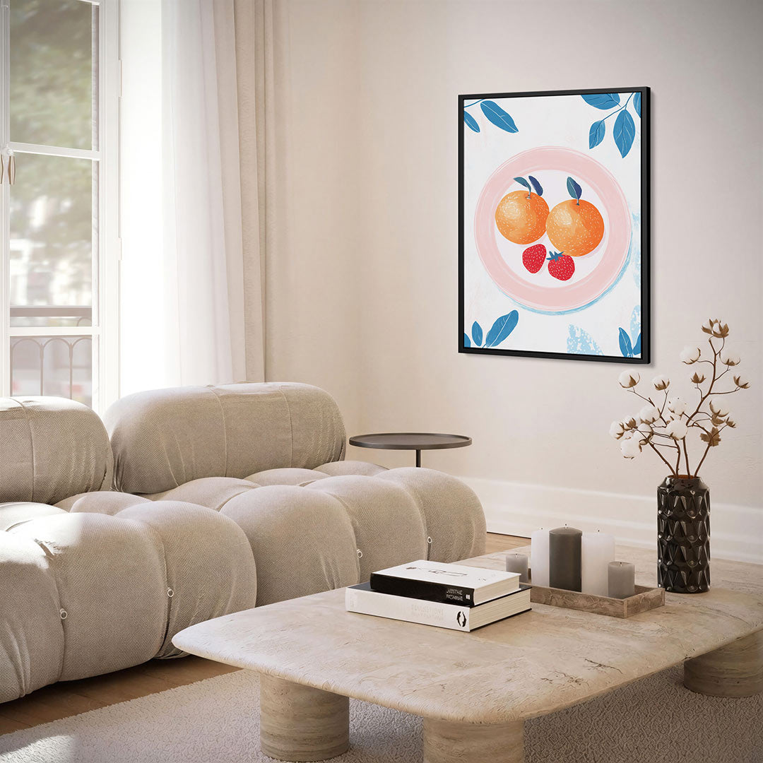 Fruit op bord Kunstwerk