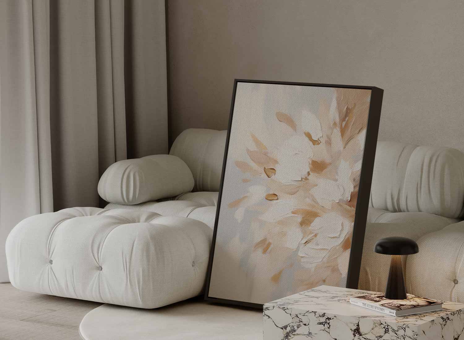 "Ethereal Bloemenpracht" Kunstwerk-canvas-dibond-plexiglas-wanddecoratie-WallArtistic