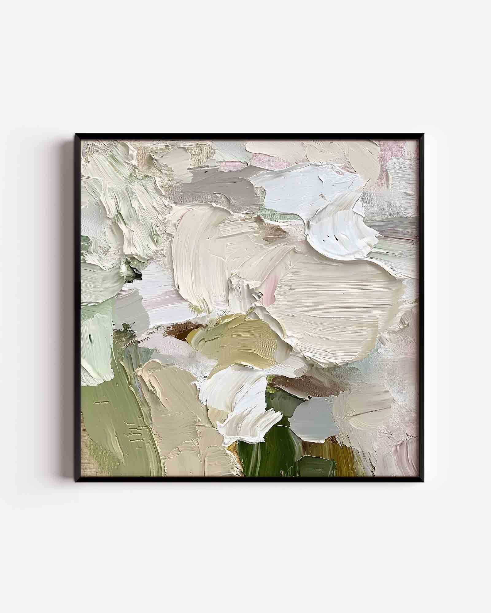Abstracte penseelstreken Poster