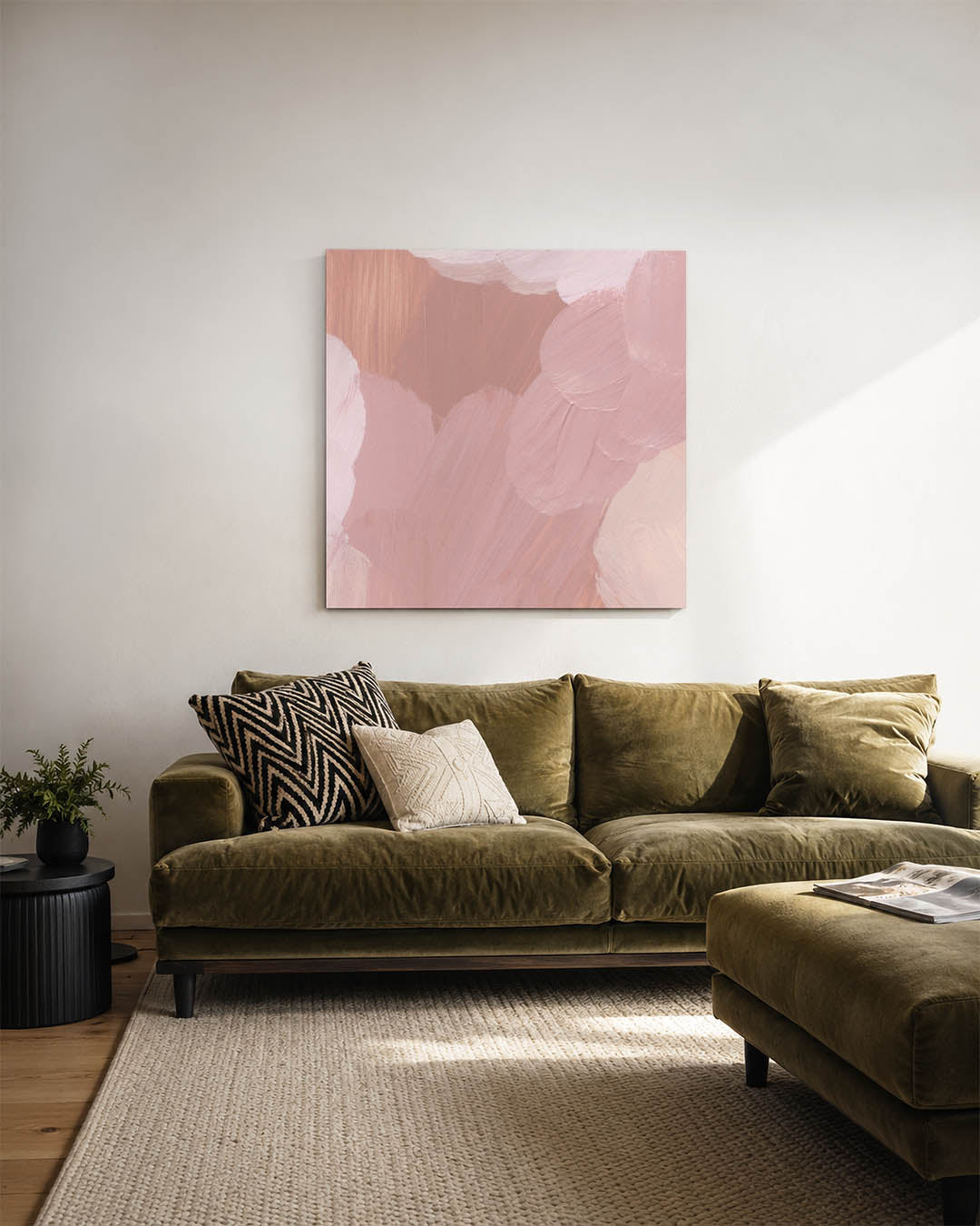 Zachte kleurencompositie Kunstwerk