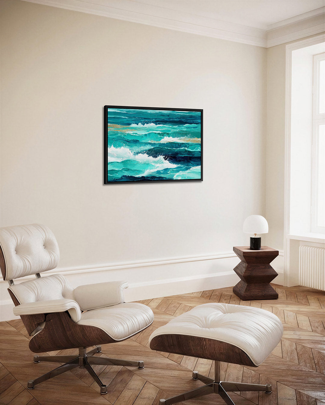 Dynamische zee Kunstwerk