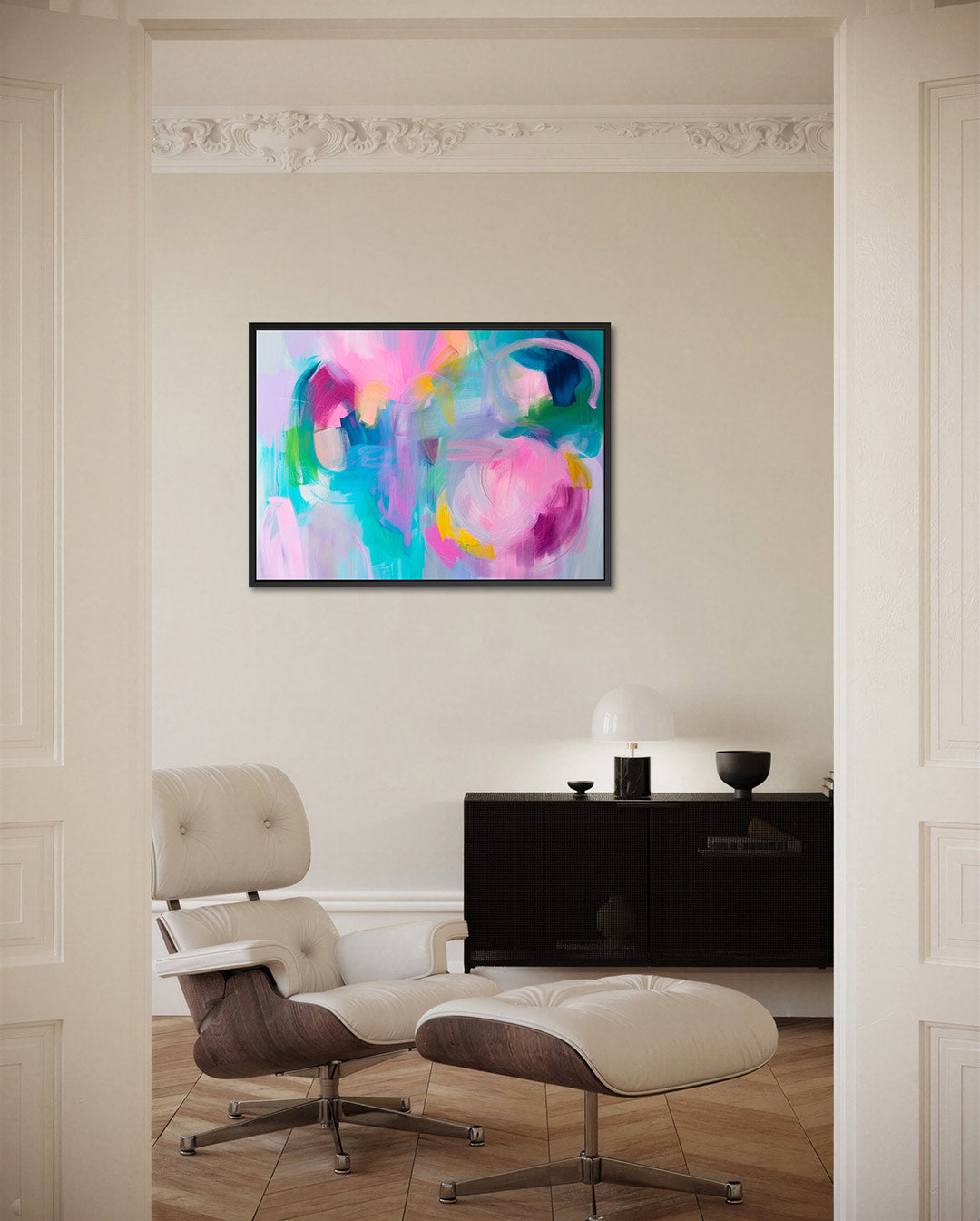 Kleurrijke vormen Kunstwerk