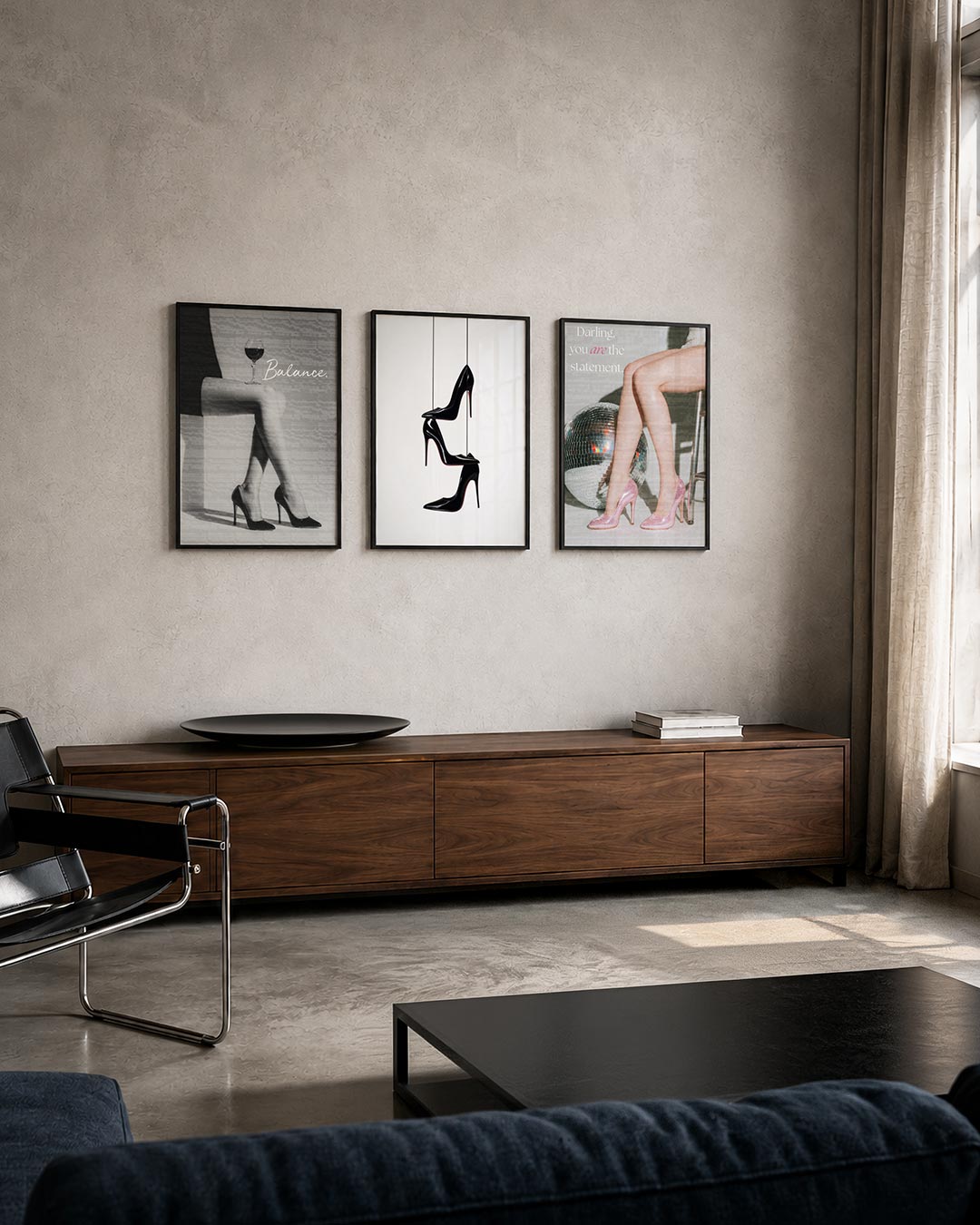Elegante balans Posterset