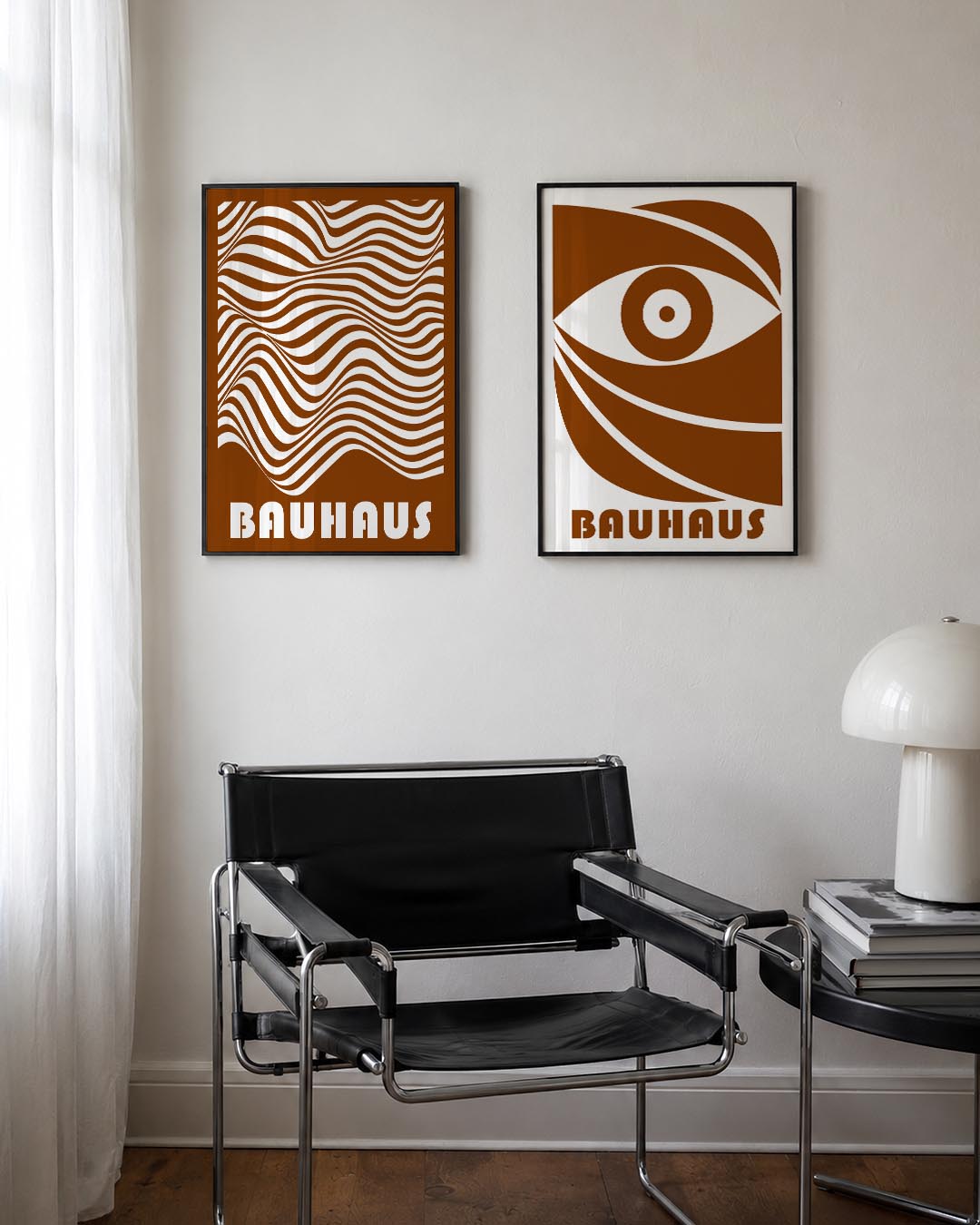 Golvend lijnenspel Posterset