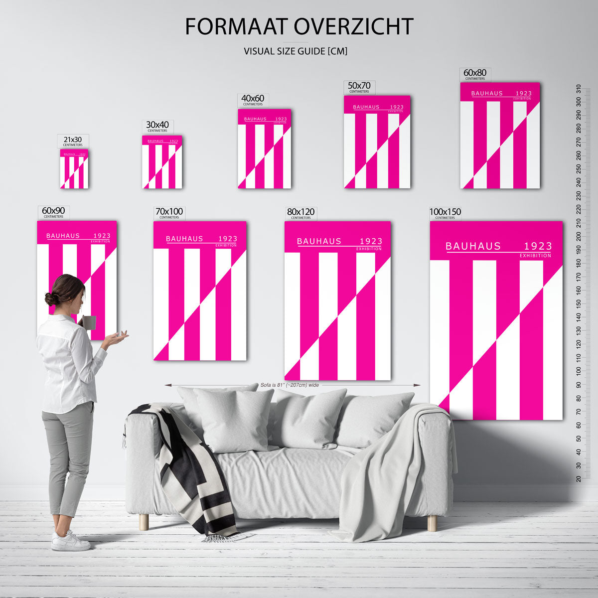 Lijnen en vlakken Poster