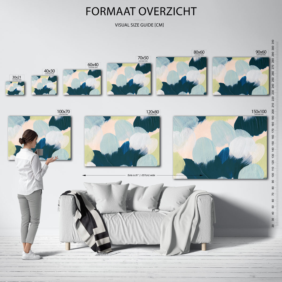 Abstracte vormen Poster