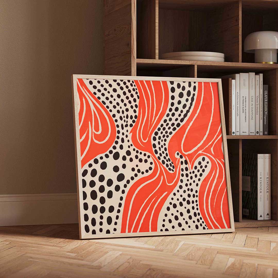 Golvende stippen Poster