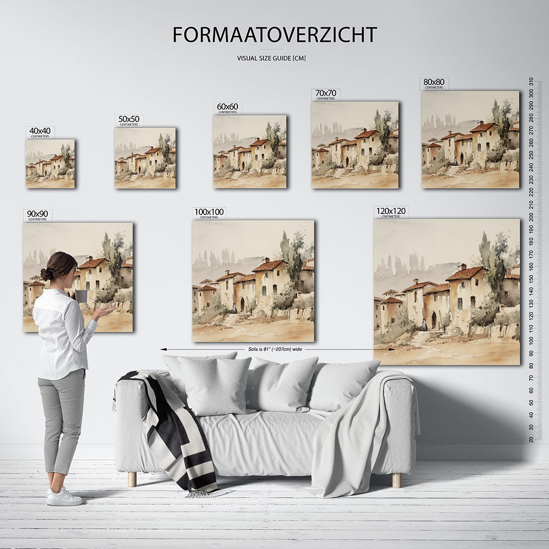 Dorpsgezichten Kunstwerk
