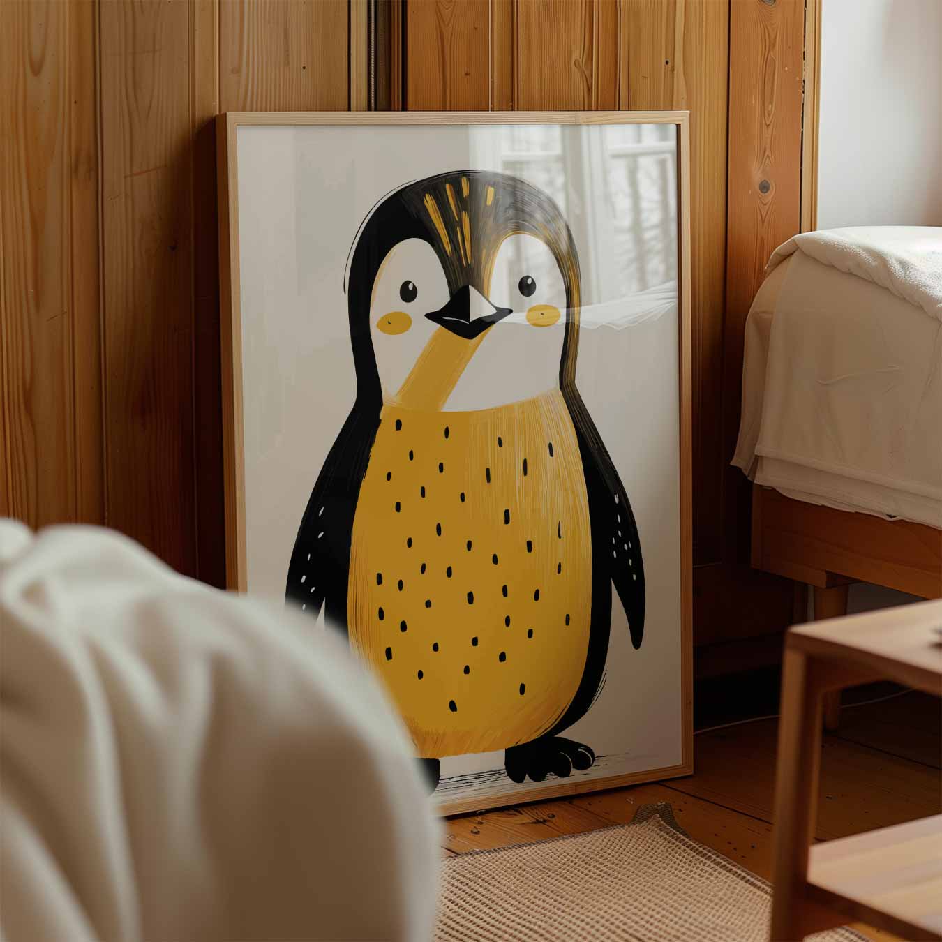 Schattige Pinguïn Illustratie Poster-WallArtistic