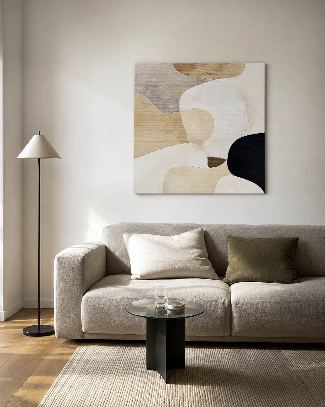 Organische vormen compositie Kunstwerk