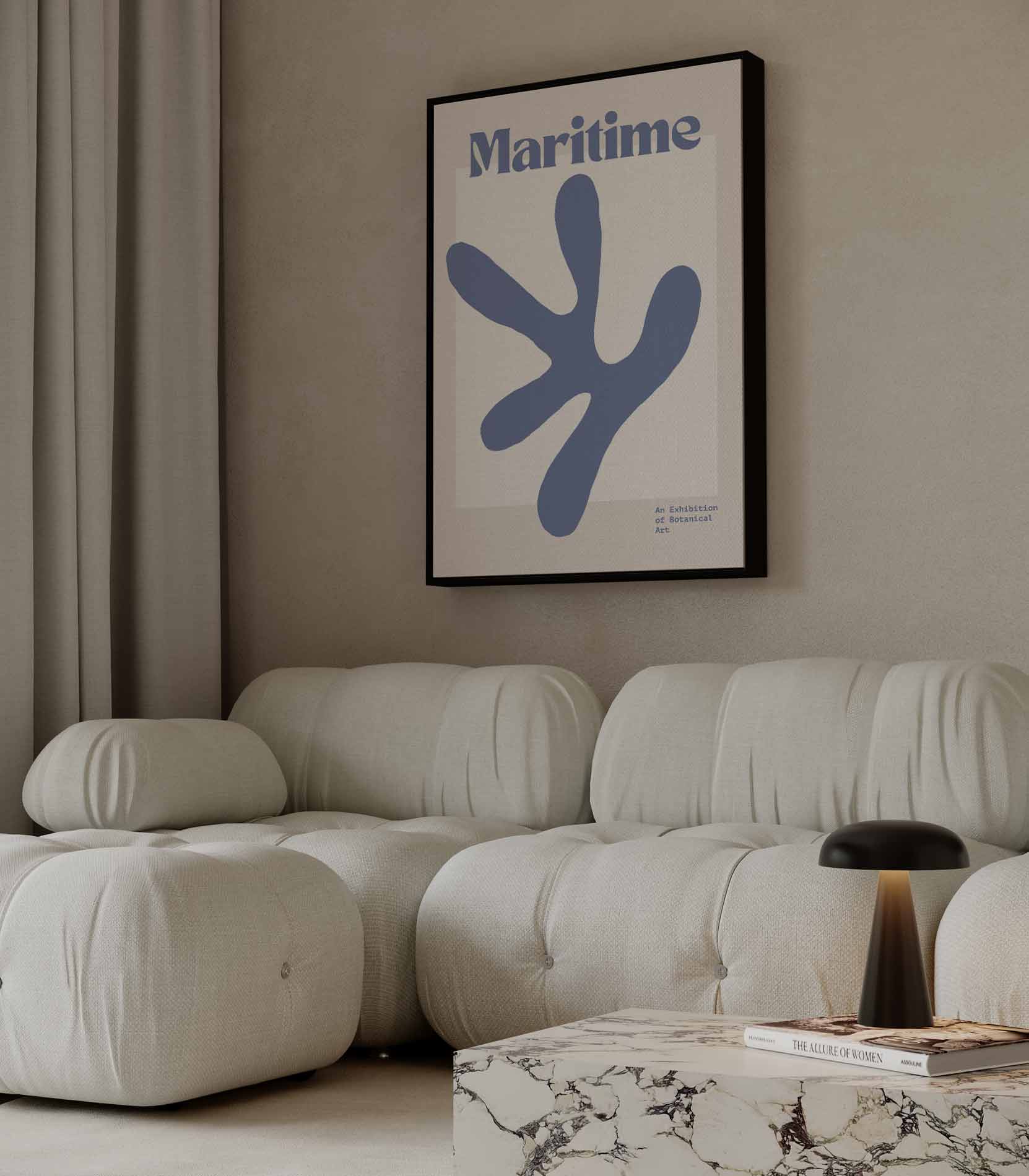 Maritieme Botanische Kunst Kunstwerk-canvas-dibond-plexiglas-wanddecoratie-WallArtistic
