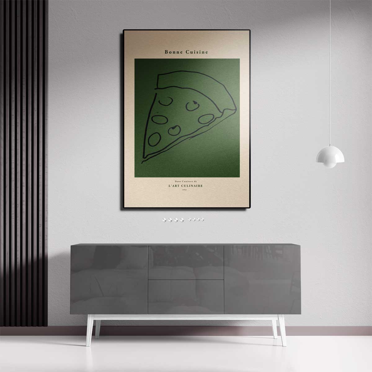 Simpele Pizza Kunstwerk-canvas-dibond-plexiglas-wanddecoratie-WallArtistic