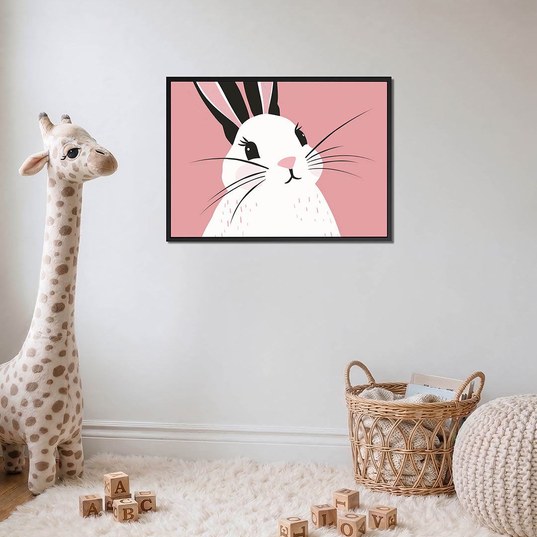 Speelse konijn illustratie Kunstwerk