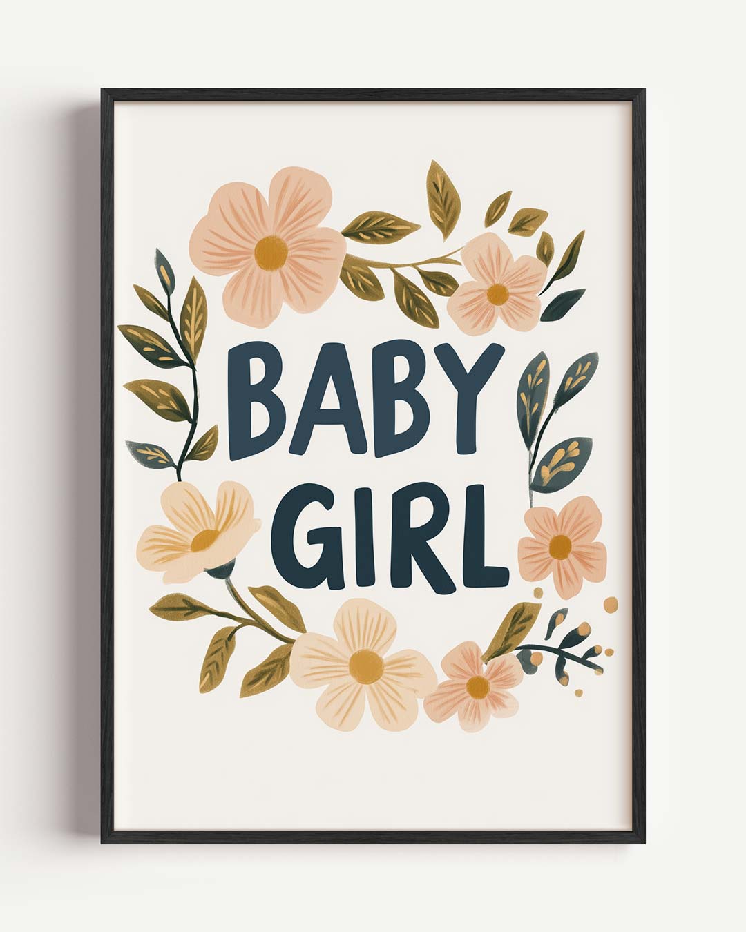 Lieve Bloemen Baby Girl Poster-WallArtistic
