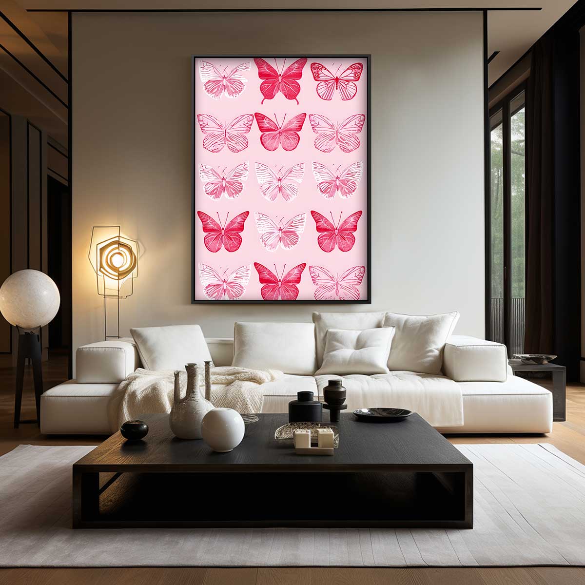 Vlinderfantasie Kunstwerk-canvas-dibond-plexiglas-wanddecoratie-WallArtistic