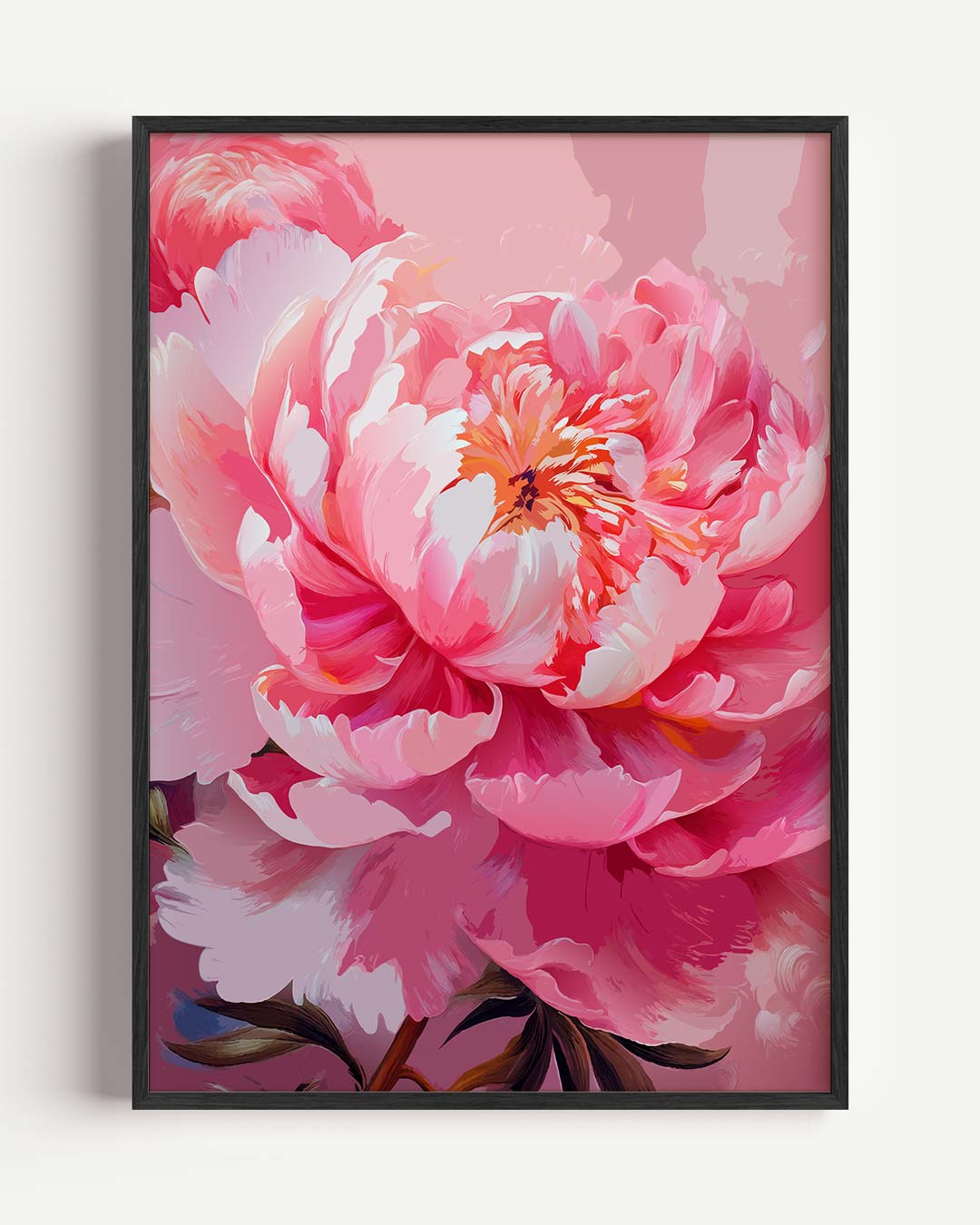 Romantische Pioenrozen Poster-WallArtistic