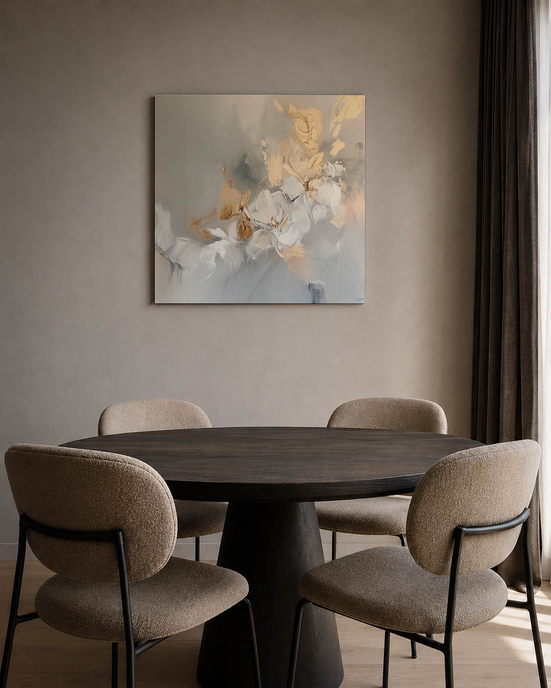 Organische bloemvormen Kunstwerk