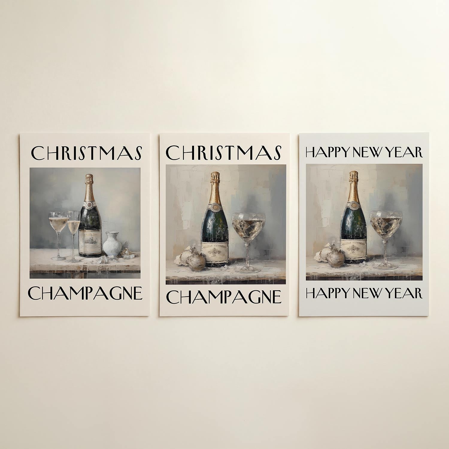 Feestelijke bubbels Posterset