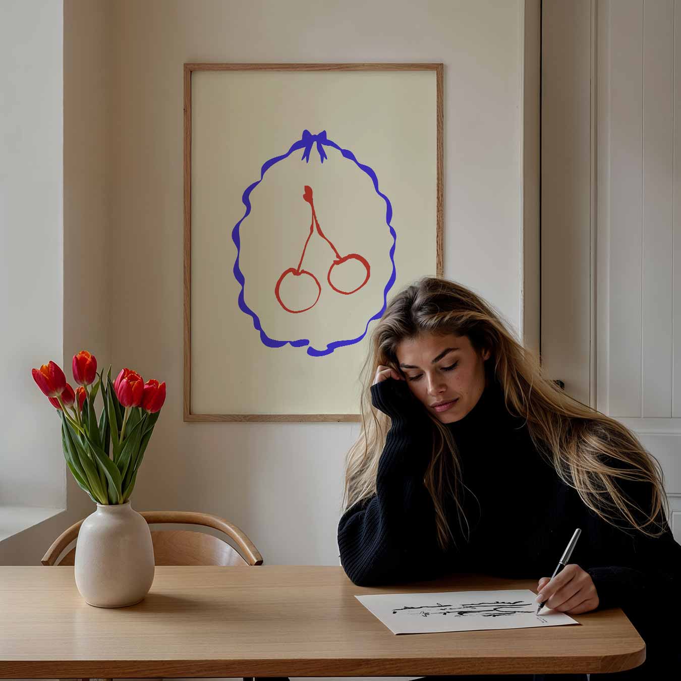 Kersen in Kunst Poster-WallArtistic