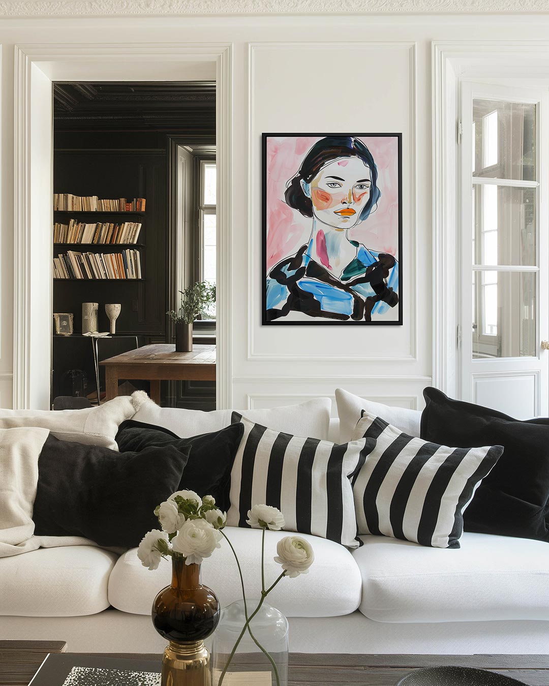 Portret compositie Kunstwerk