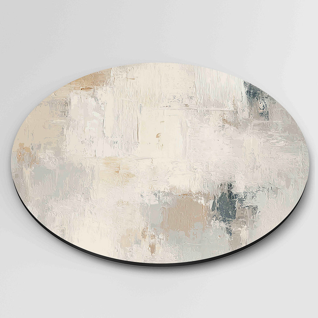 Abstracte beige Muurcirkel