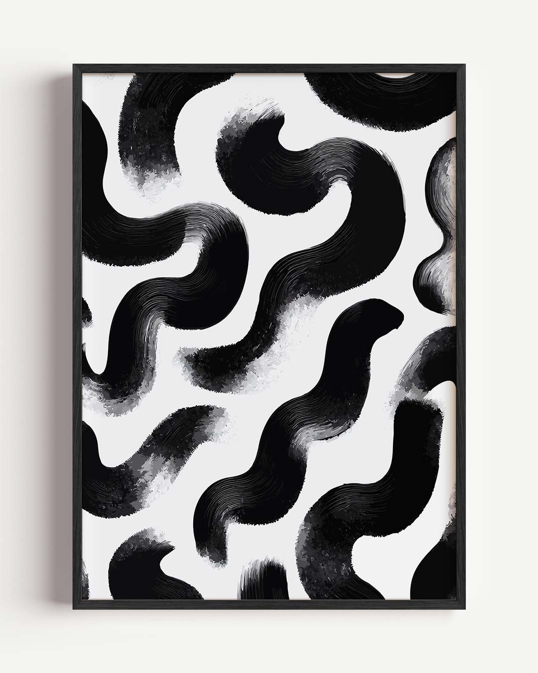 Stijlvolle Abstracte Slangenprint Poster-WallArtistic
