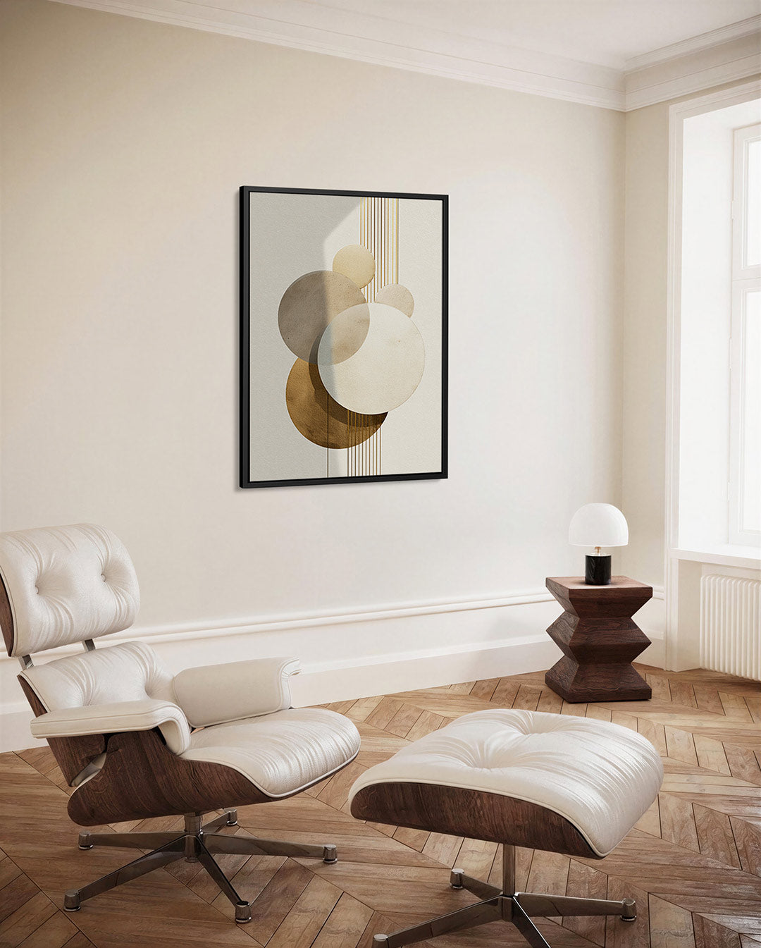 Geometrische cirkels Kunstwerk