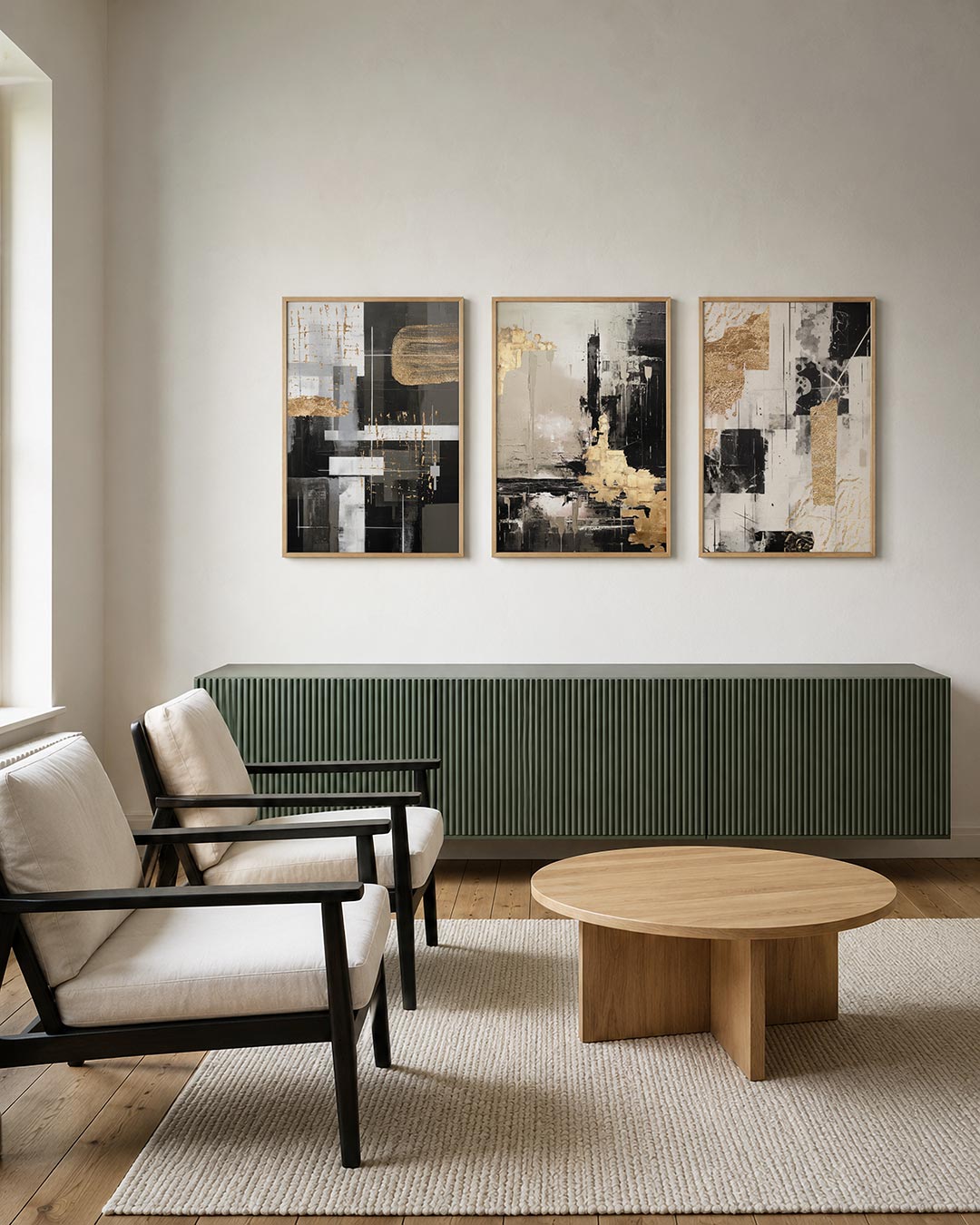 Gouden lijnenspel Posterset