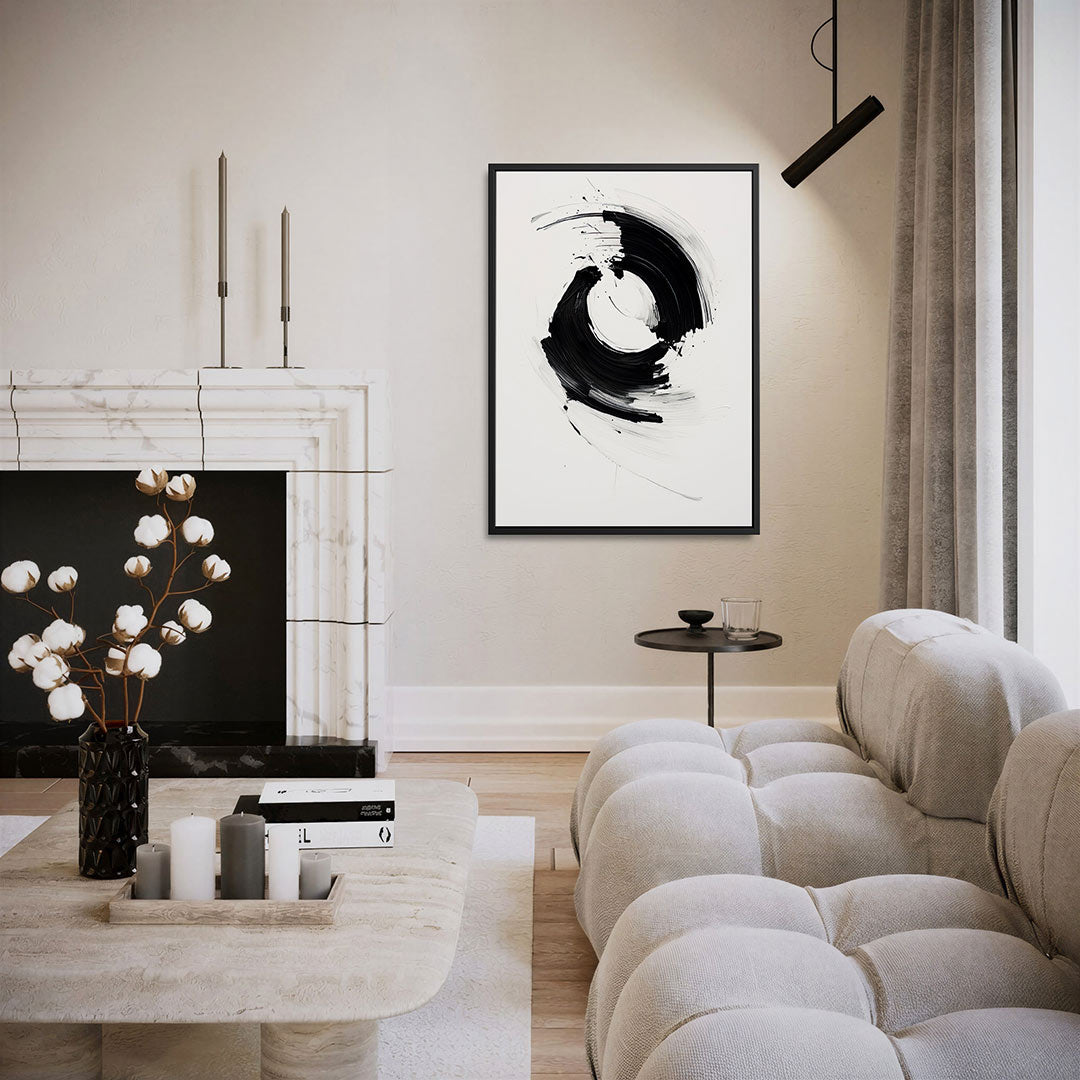 Dynamische borstelvegen Kunstwerk