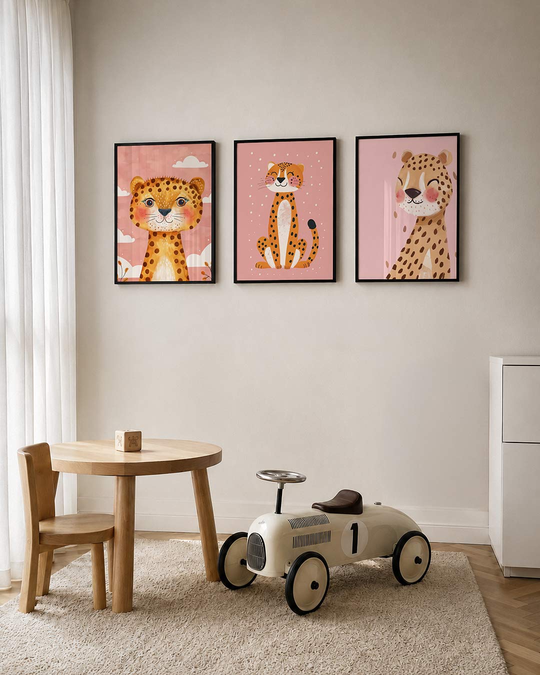 Vrolijke dierenportret Posterset