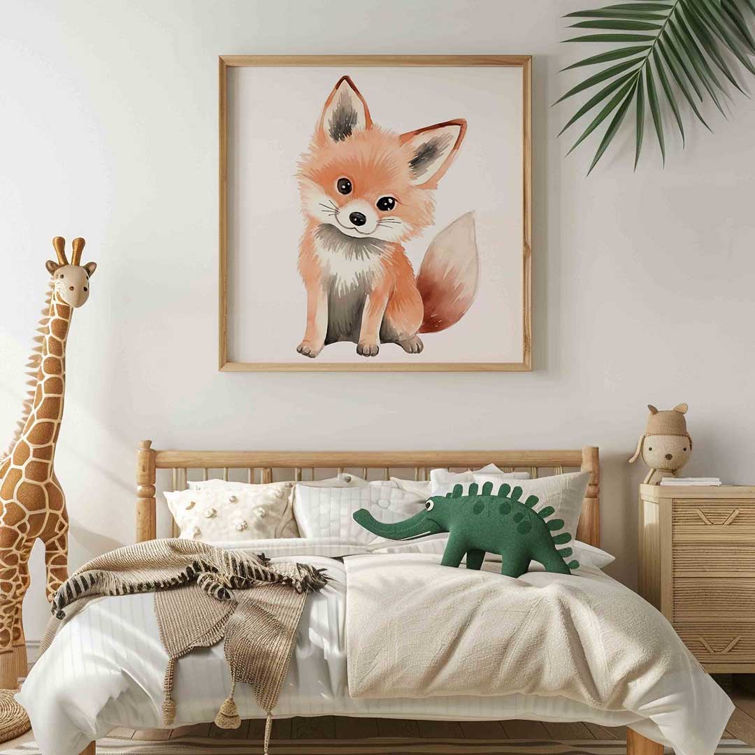 Schattige vos Poster