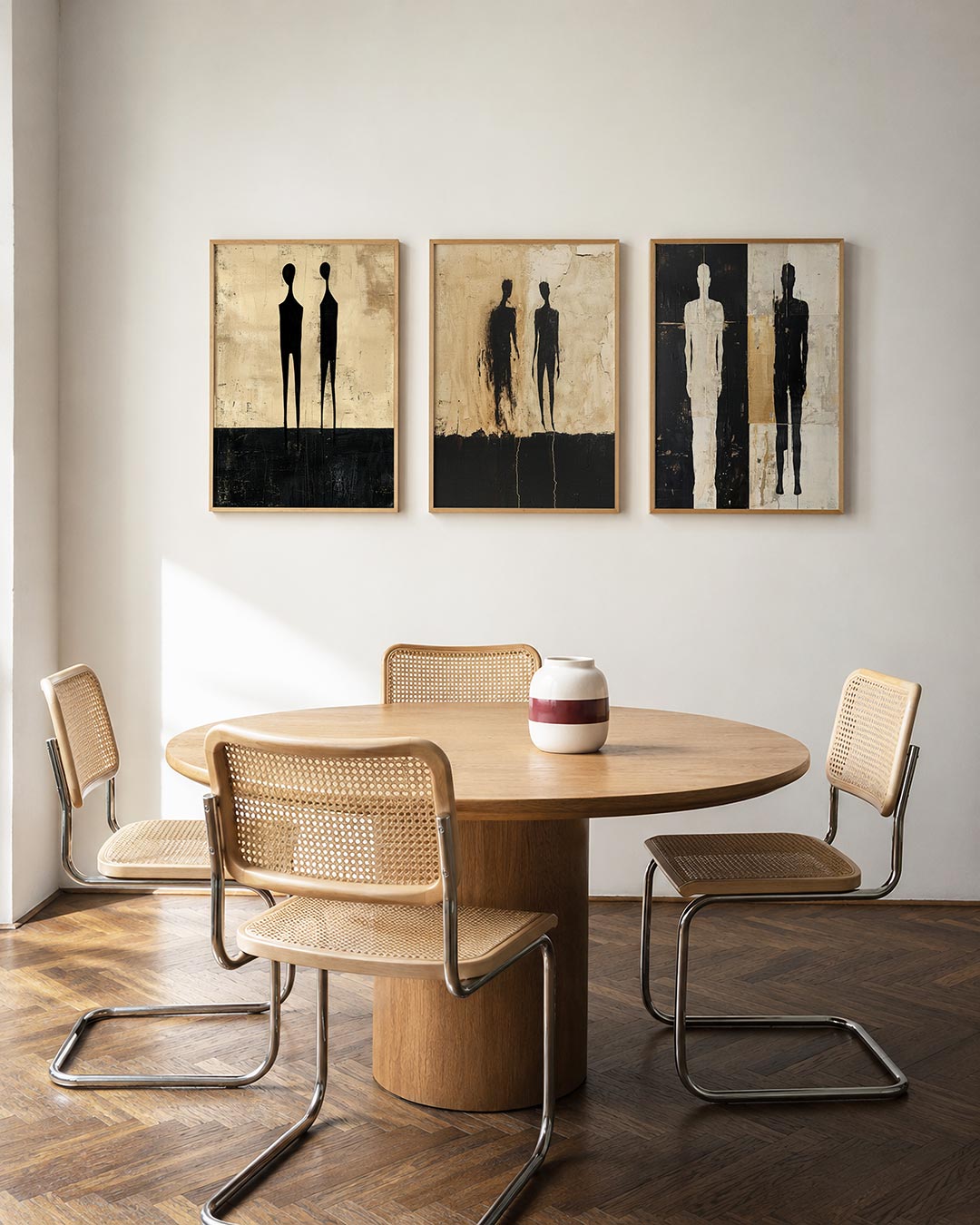 Zwarte silhouetten Posterset