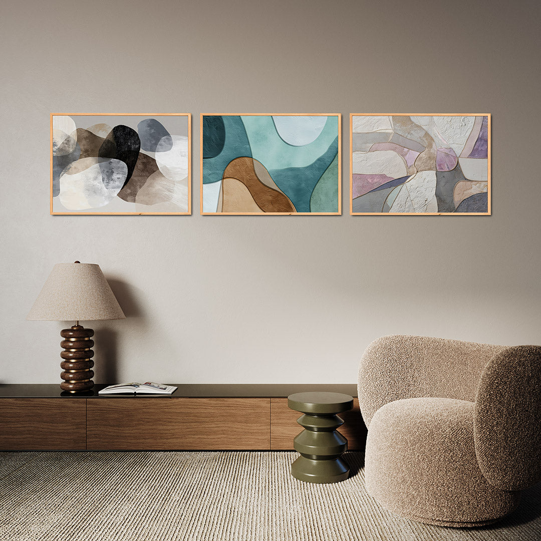 Vormenspel en textuur Posterset