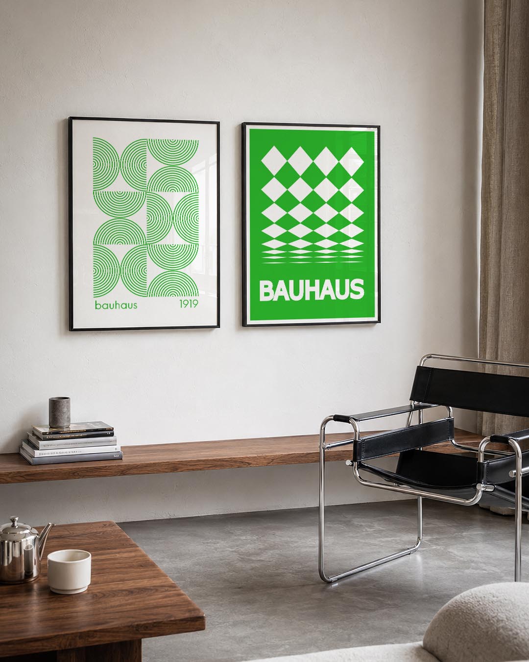 Cirkelritme en lijnen Posterset