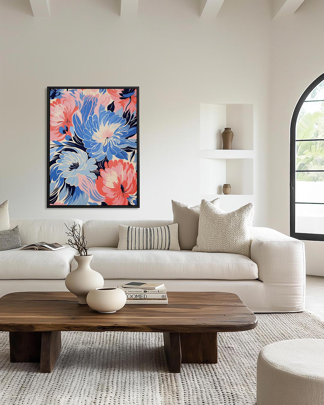 Bloemrijke kleurenpracht Kunstwerk