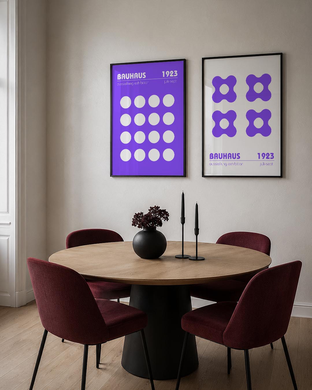 Cirkelritme en kleur Posterset