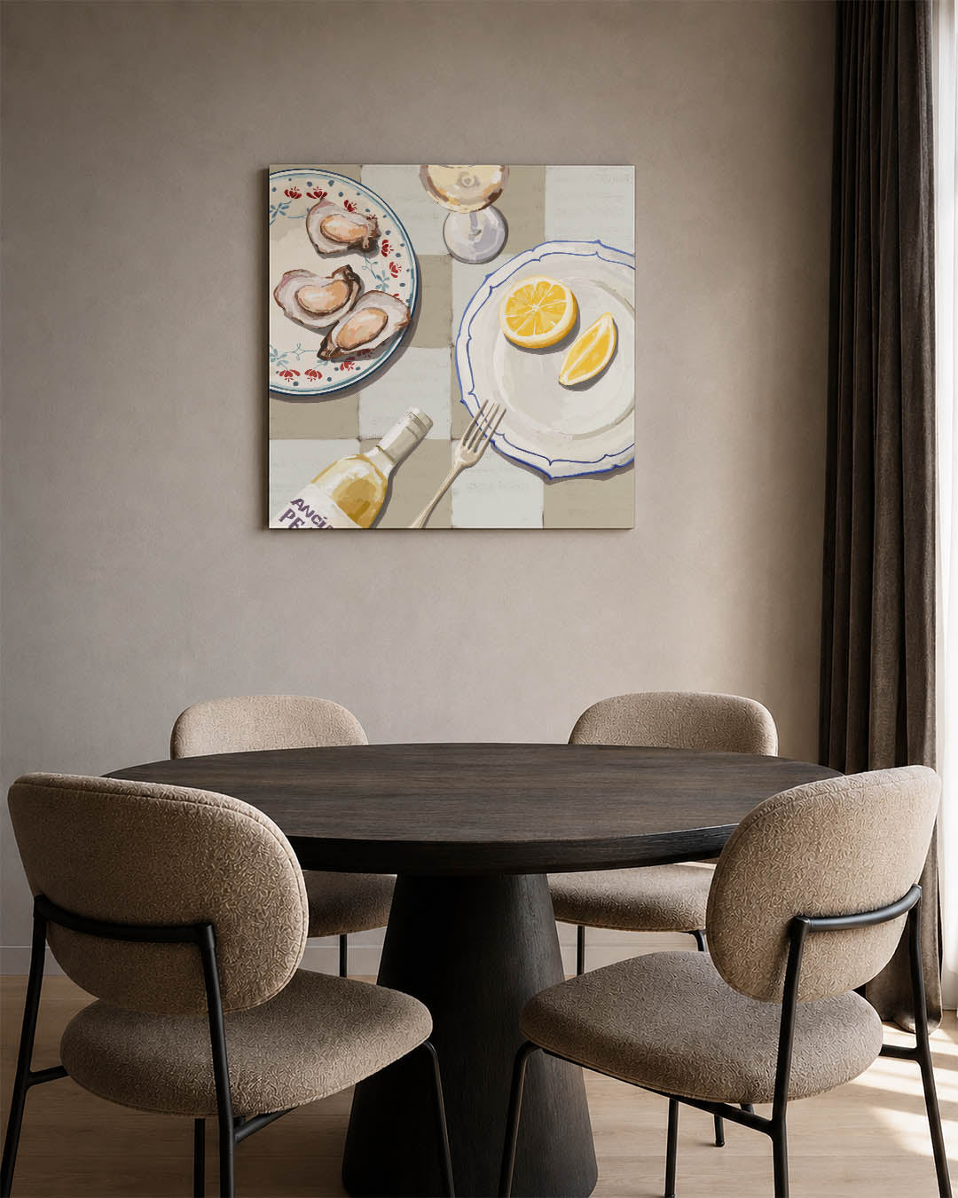 Eettafel compositie Kunstwerk