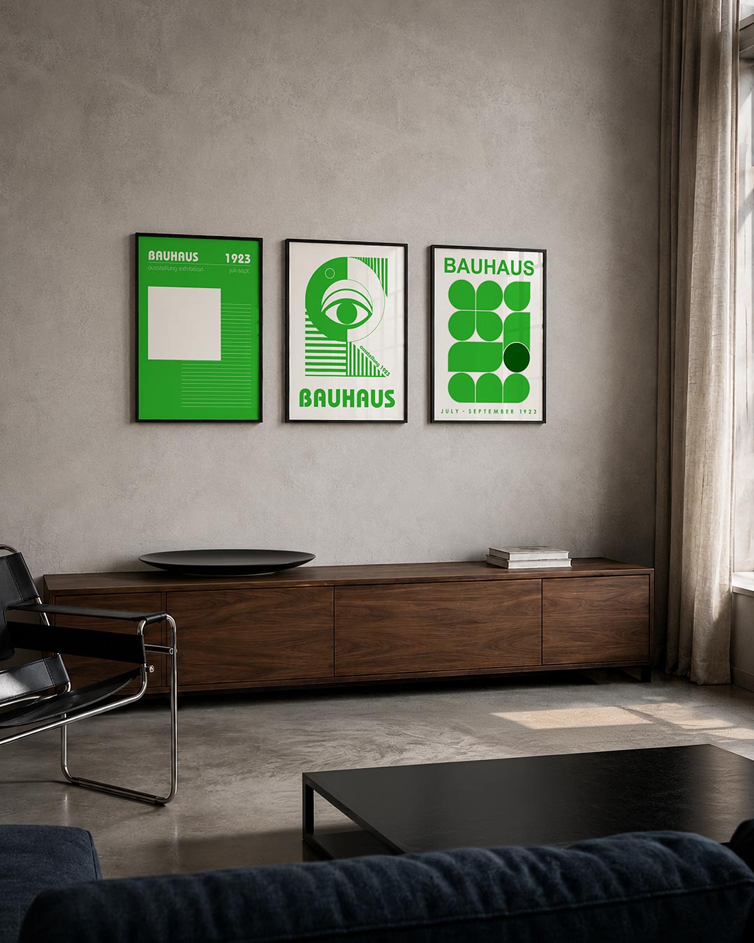 Lijnen en vlakte Posterset
