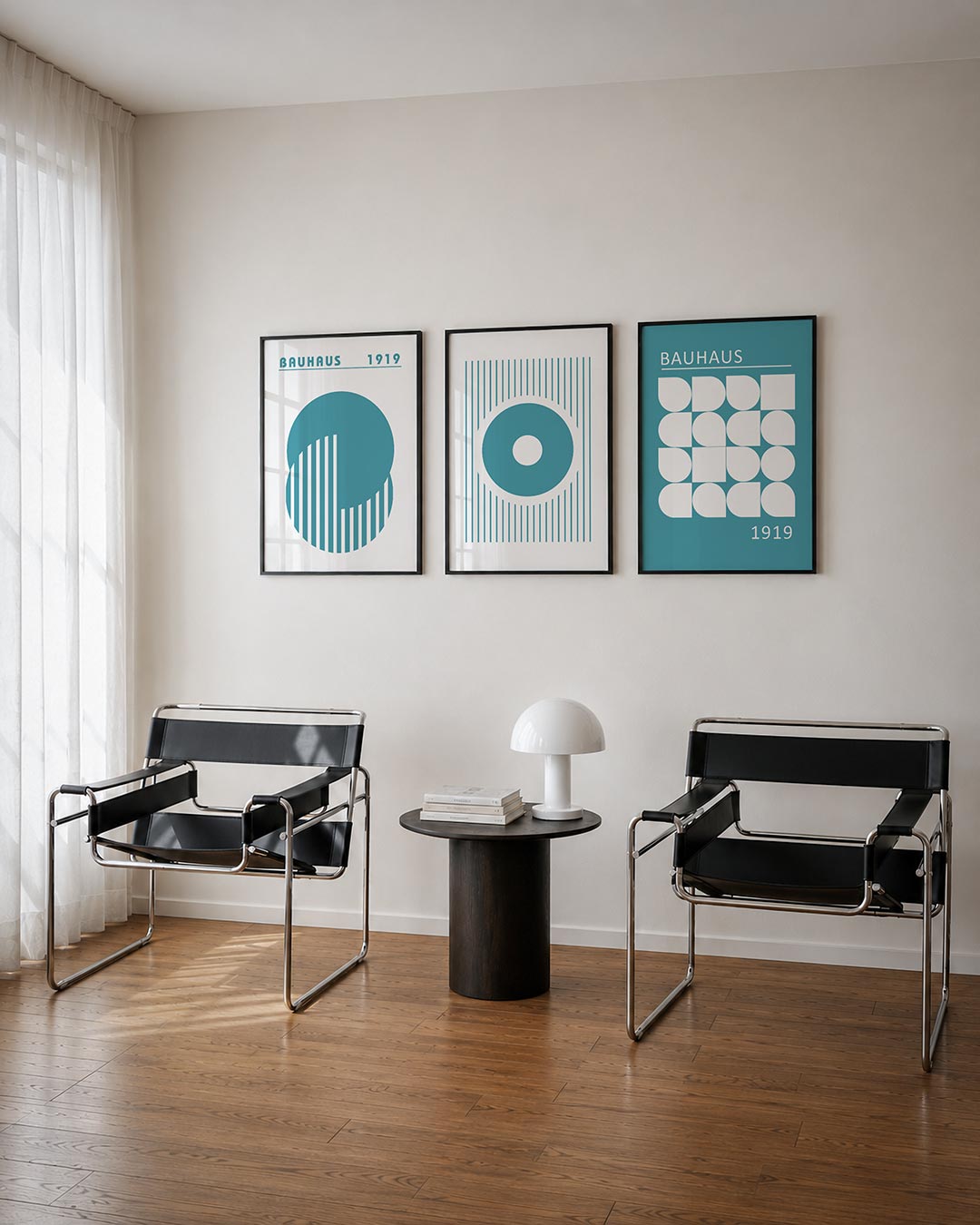 Cirkel en strepen Posterset