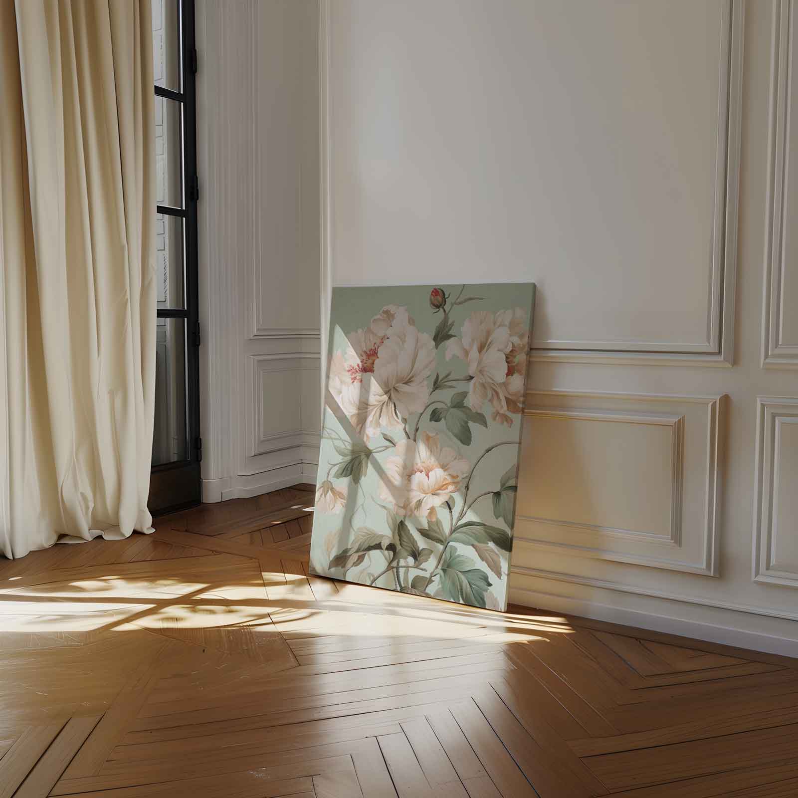 Tijdloze Bloemenpracht Kunstwerk-canvas-dibond-plexiglas-wanddecoratie-WallArtistic