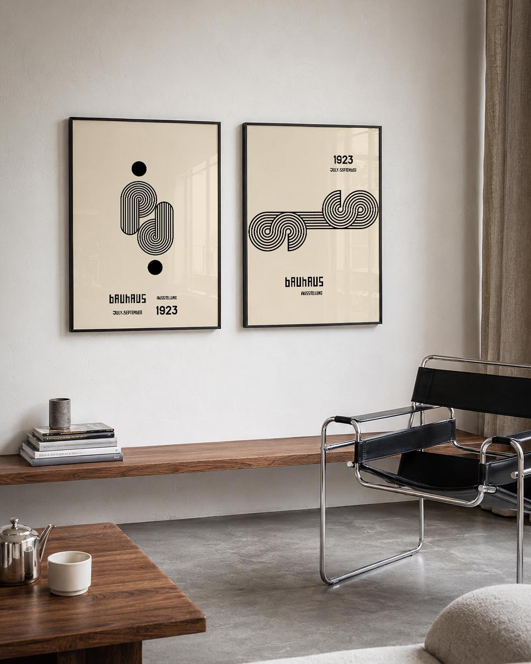 Lijnen en cirkelspel Posterset