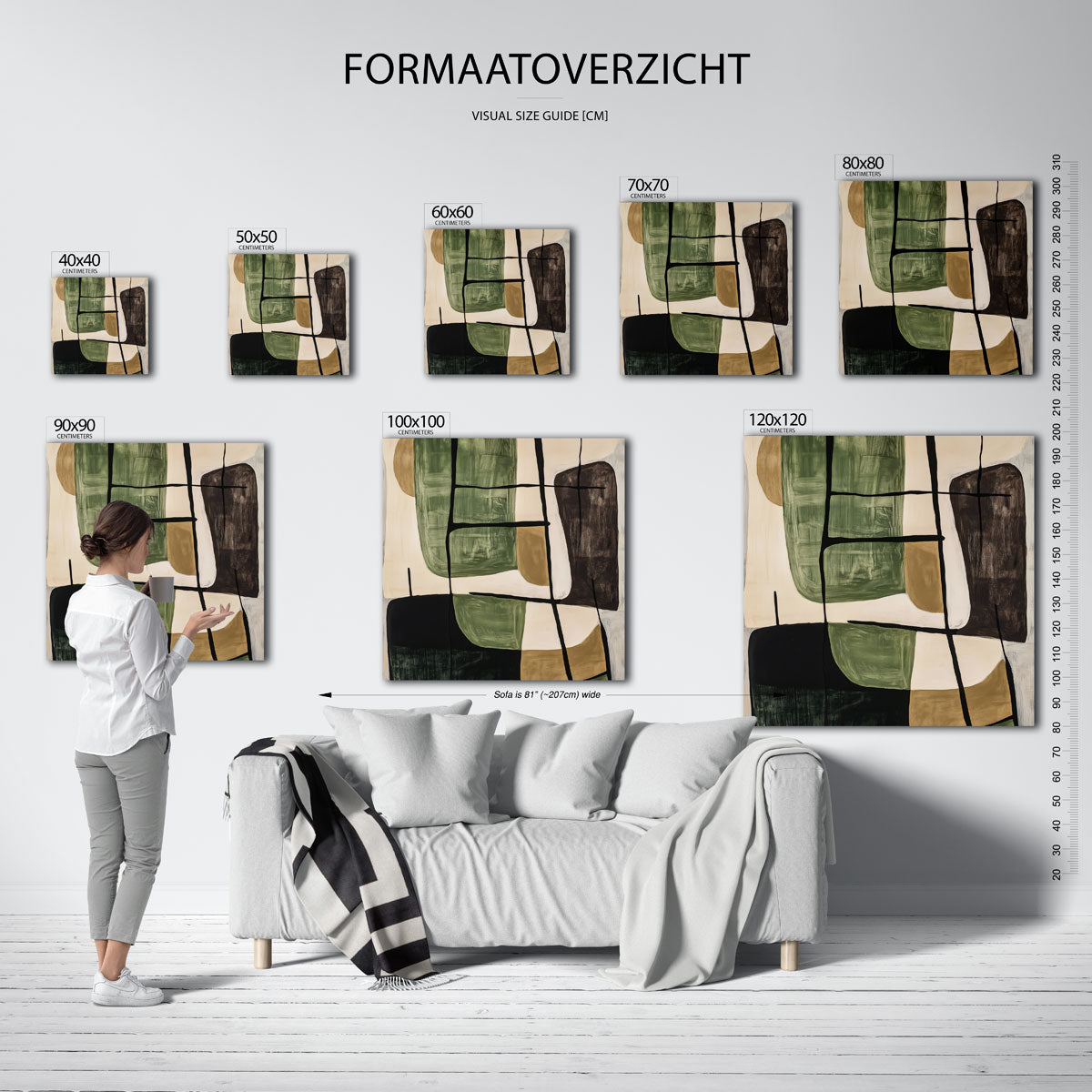 Abstracte vormen Poster