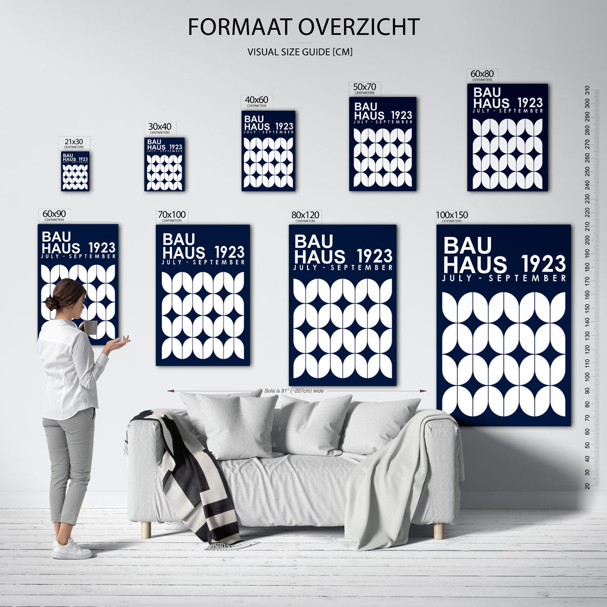 Vormritme en kleur Poster