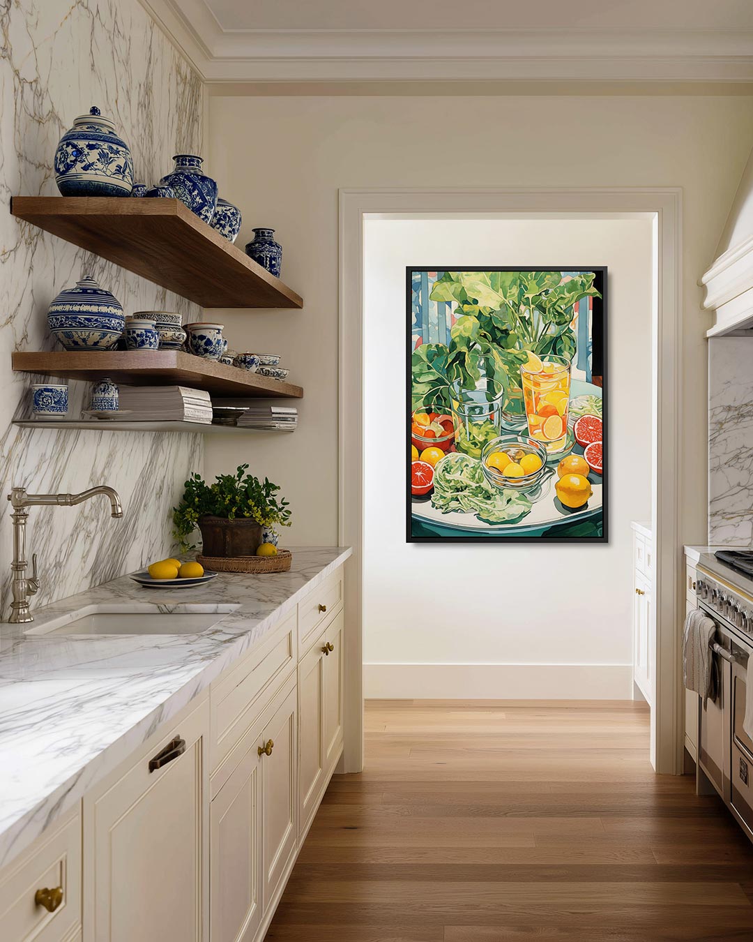 Citrus in kom Kunstwerk
