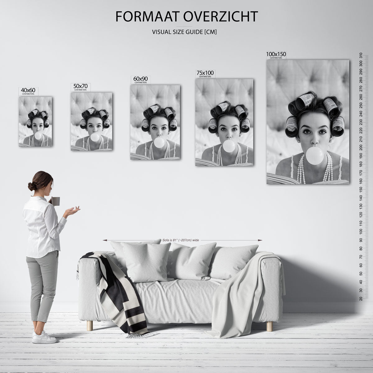 Speelse portretfotografie Kunstwerk