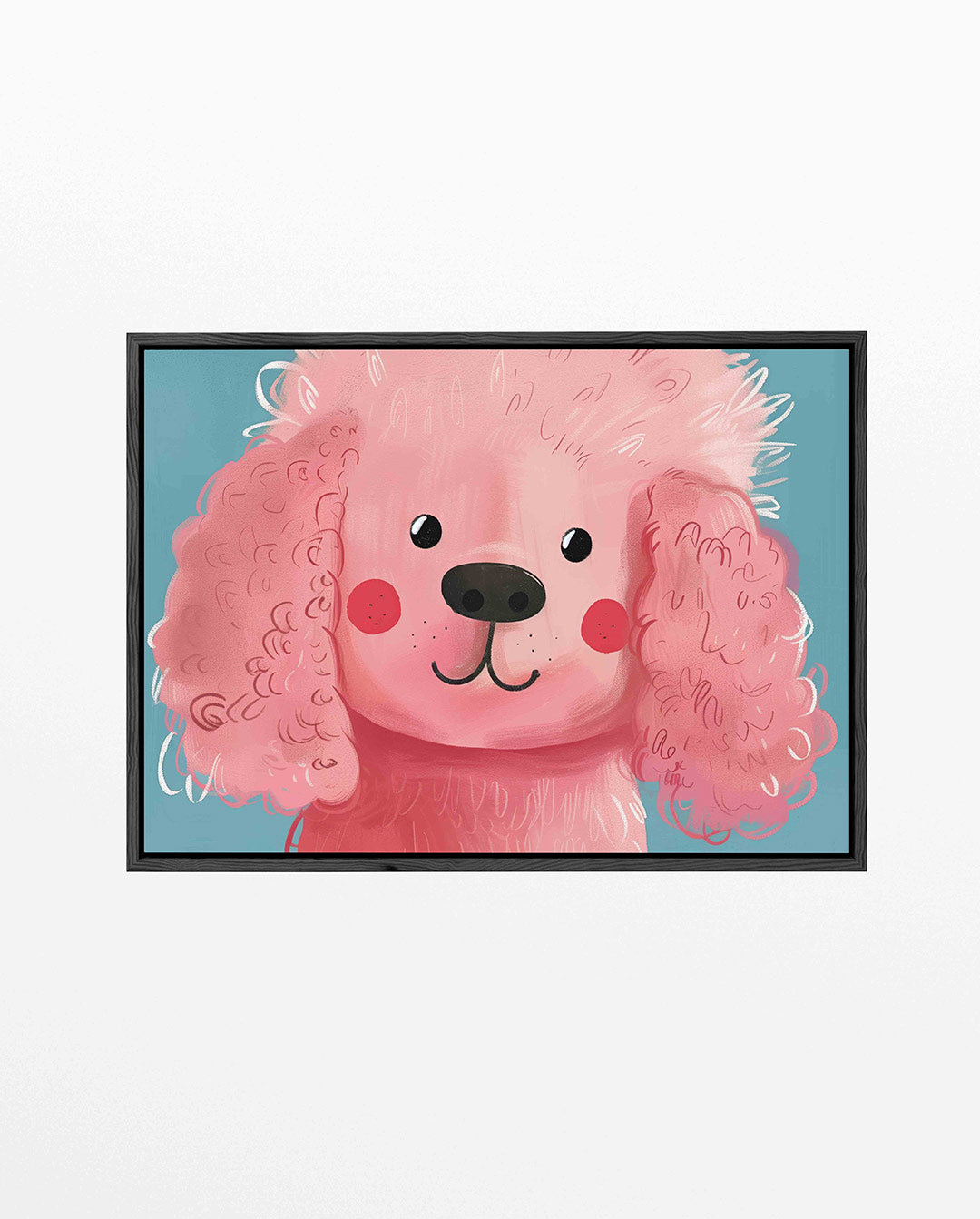 Vrolijke hond illustratie Kunstwerk