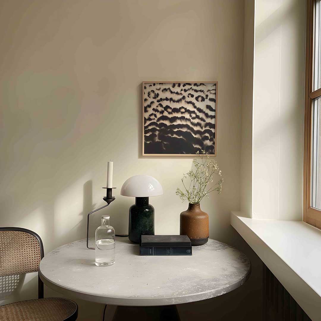 Abstracte zwart wit patroon Poster